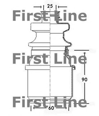 FIRST LINE fcb2307 -  Пыльник, приводной вал